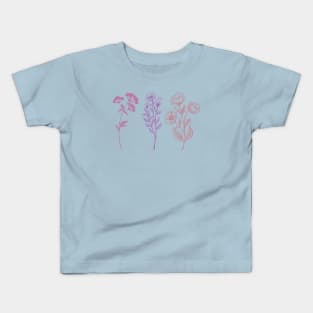 Nature spring- garden flowers Kids T-Shirt